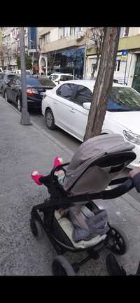 Wózek dla dziecka szary, spacerówka joie chrome