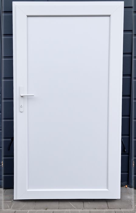 Drzwi Zewnętrzne 105x210 PCV KACPRZAK Białe Lewe