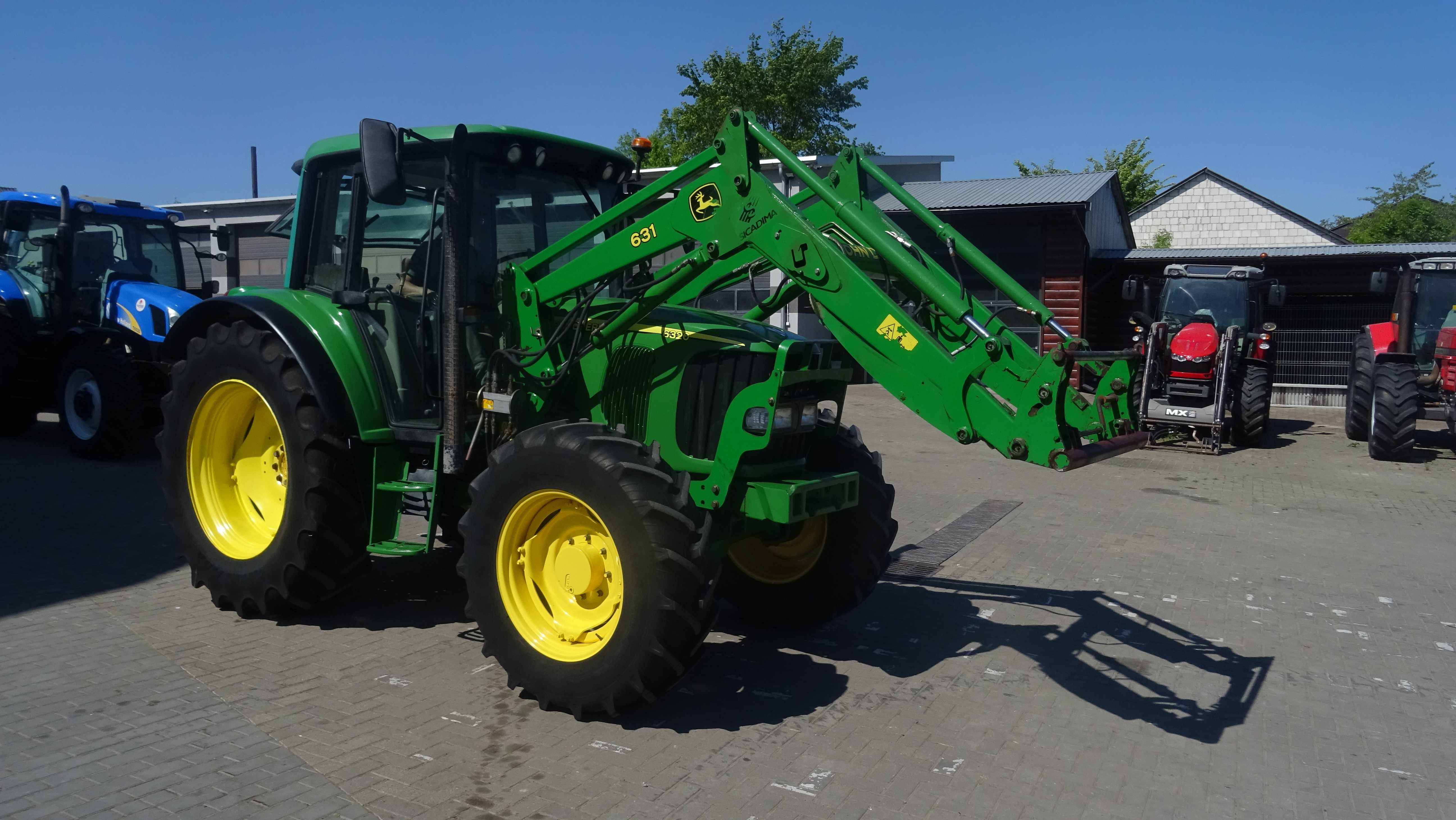 John Deere 6320 sprowadzony 2005r. z ładowaczem