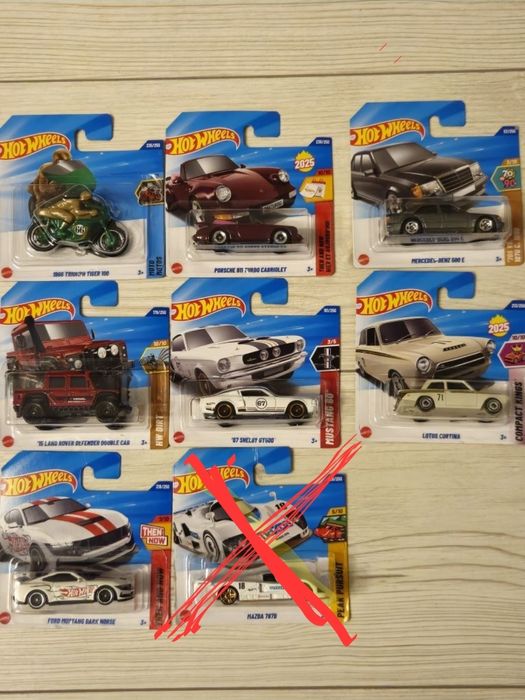 Zestaw 7 Hot Wheelss
