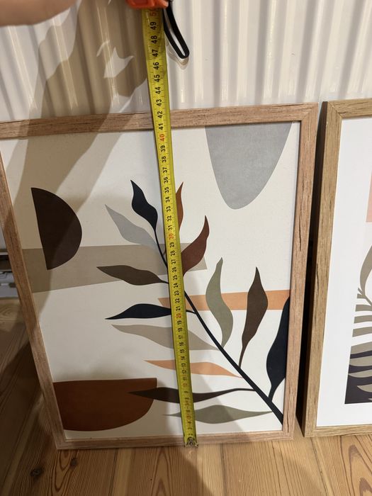 Obrazy boho 30x40 z ramką motyw roślin