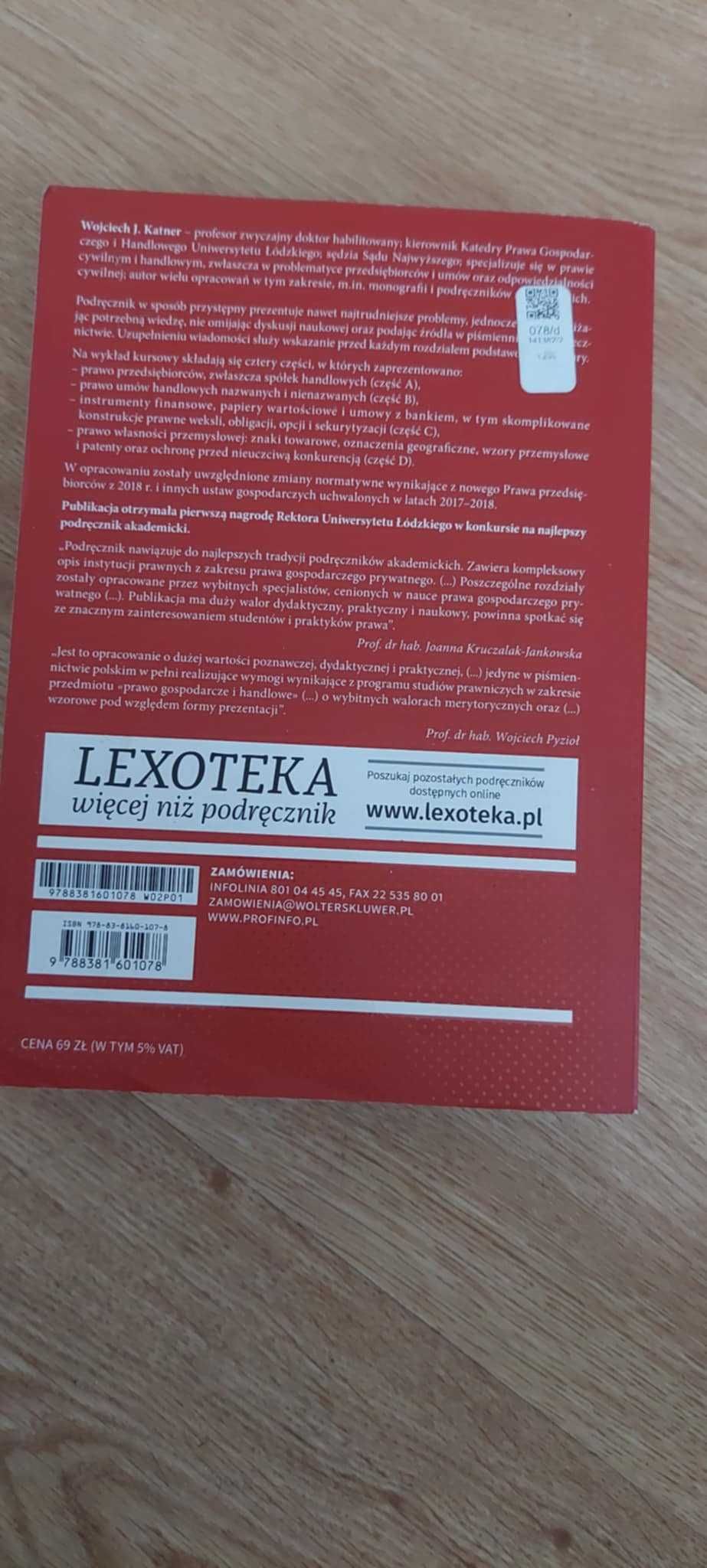Książka prawo gospodarcze i handlowe Wolters Kluwer