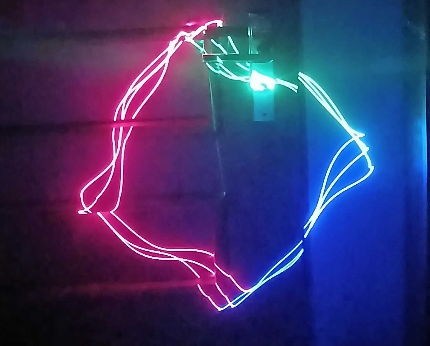 Laser RGB dyskotekowy na imprezę party DMX, mikrofon