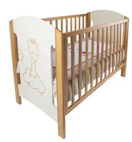 Cama de Grades em Madeira + Colchão + resguardo lateral