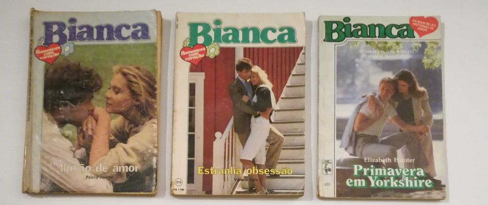 Livros de Romance: Coleção Bianca, Sabrina, Júlia