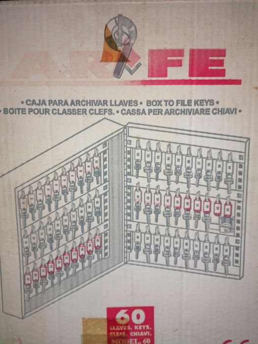 Caixa para arquivar chaves