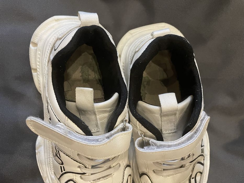 Кроссовки кросівки  білі унісекс екошкіра 20.5 см