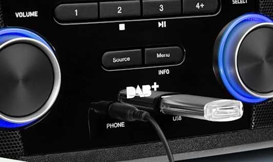 Громкий проигрыватель 36 Вт Активная колонка auna Stockton