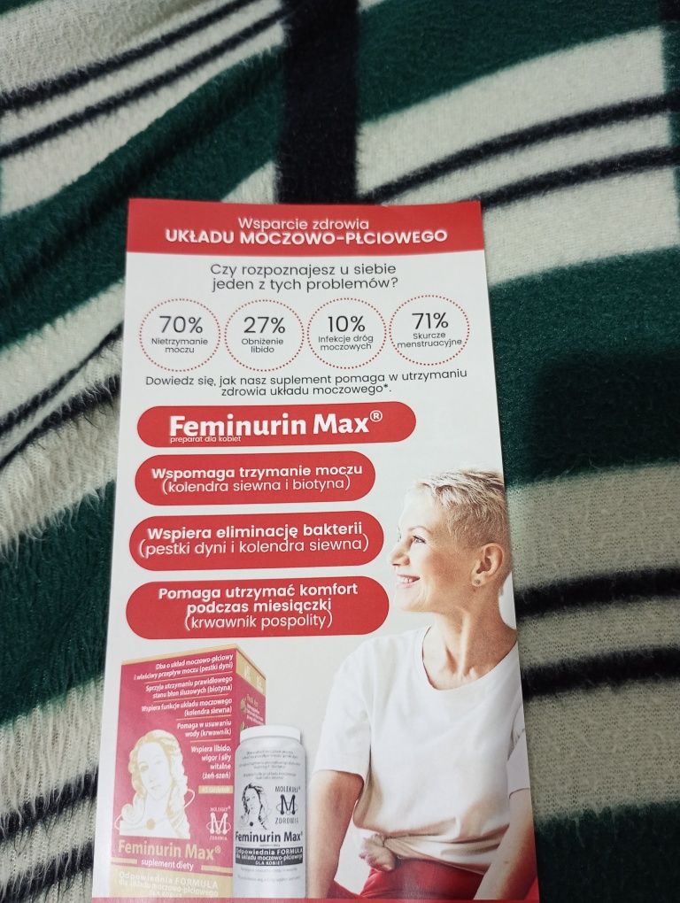 2 w cenie 1 Feminiurin Max 45szt- Suplement dla Kobiet -2szt nowe