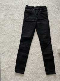 Czarne spodnie rurki skinny z kieszonkami 164 Reserved xs