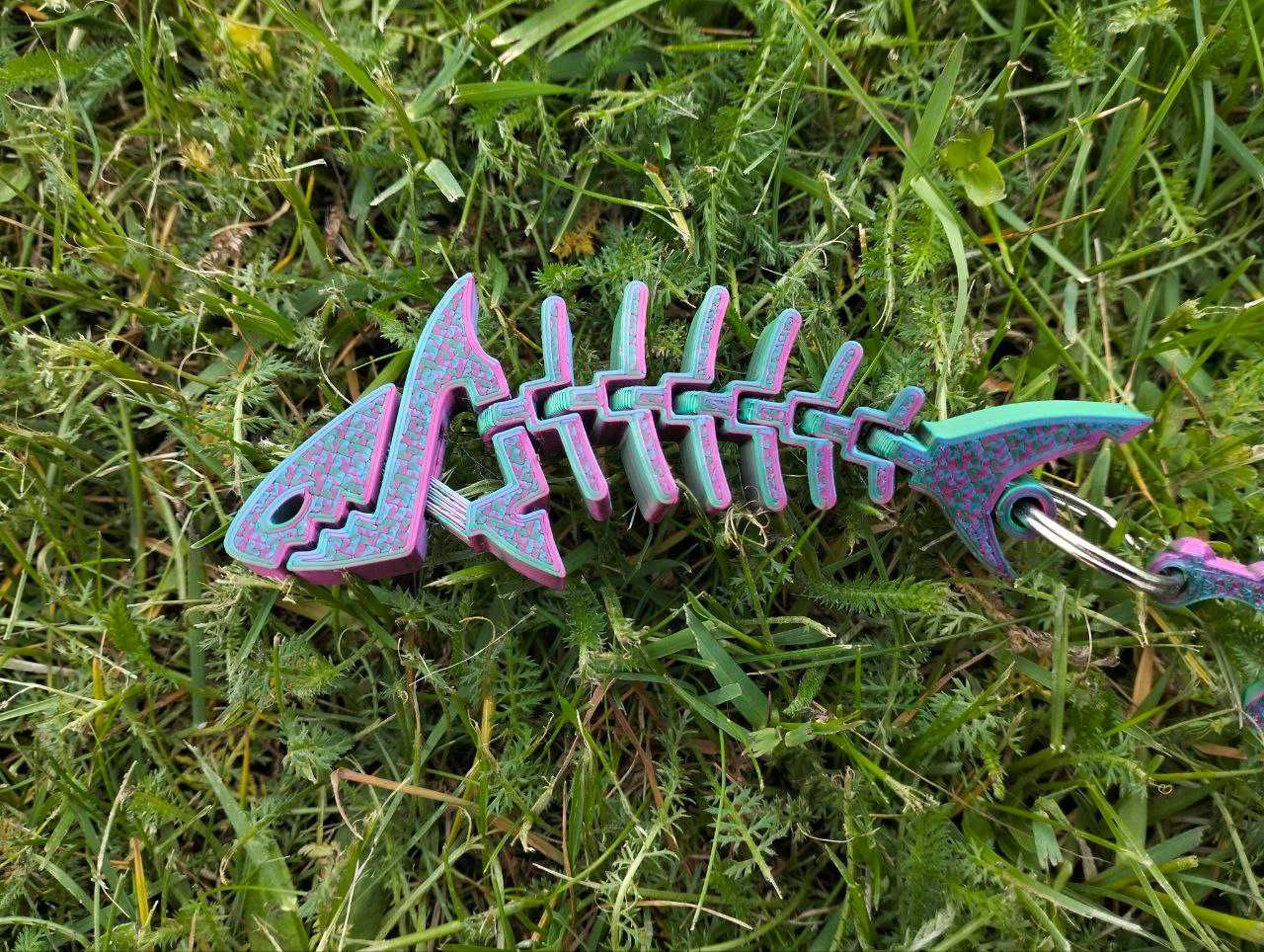 KeyRambit + Rekinek 3D  – brelok Spinner antystresowy Aurora