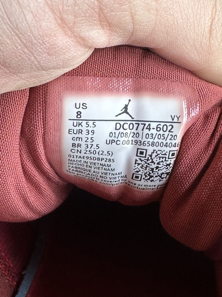 Кроссовки nike jordan 1 low canyon rust