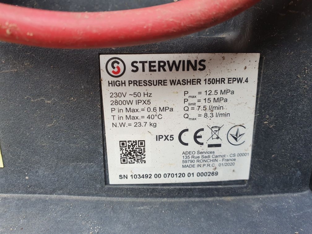 Myjka cisnieniowa Sterwins 150 bar 2800w używana