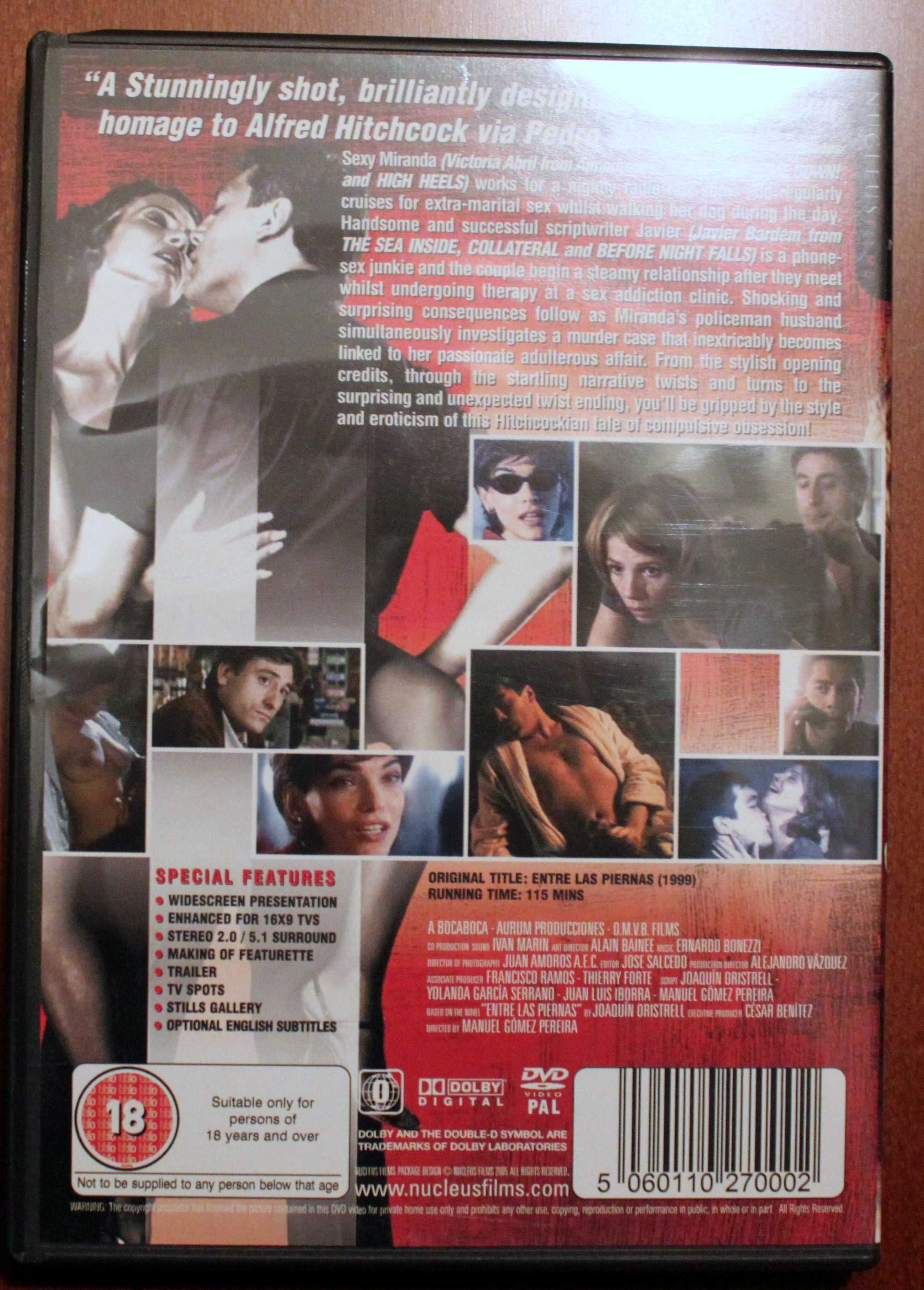 Between Your Legs DVD Javier BARDEM Victoria ABRIL