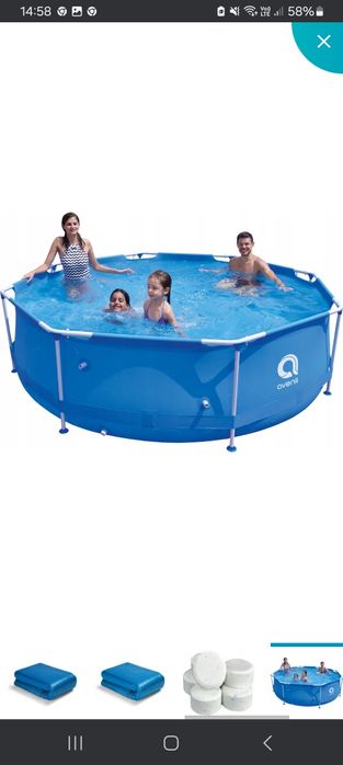 Basen na stelażu 300 zł.