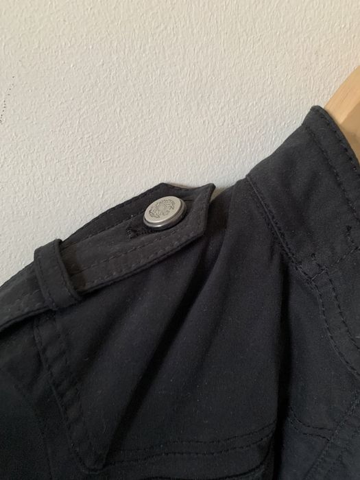 Casaco preto estilo militar Massimo Dutti