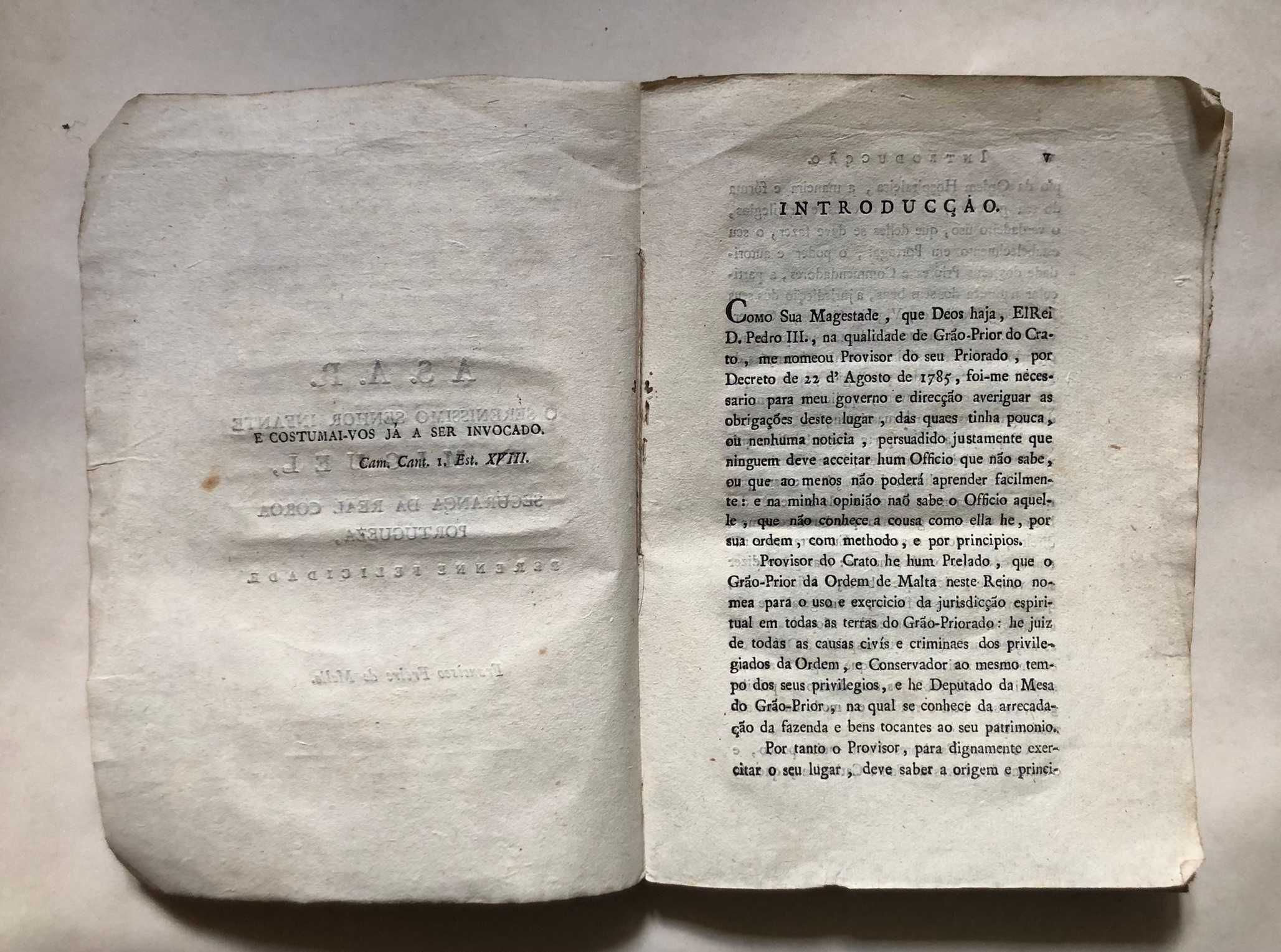 Dissertação hist-juridica sobre direitos e jurisdicção do Grão-Prior