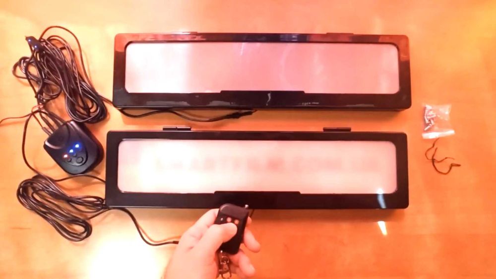 Рамка держатель номерного знака автомобиля с затемнением умной пленкой