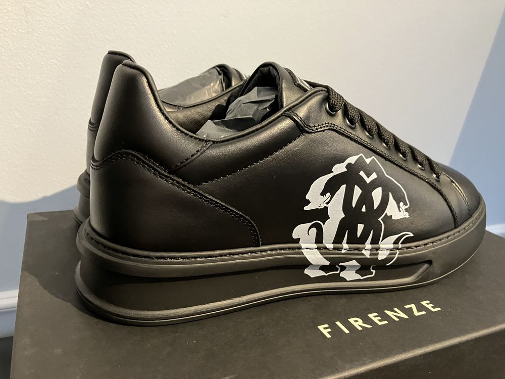 Roberto Cavalli markowe włoskie sneakersy buty efektene Nowe roz.41