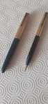 Conjunto de Caneta e Lapiseira  Parker Folheadas ouro 16K anos 50