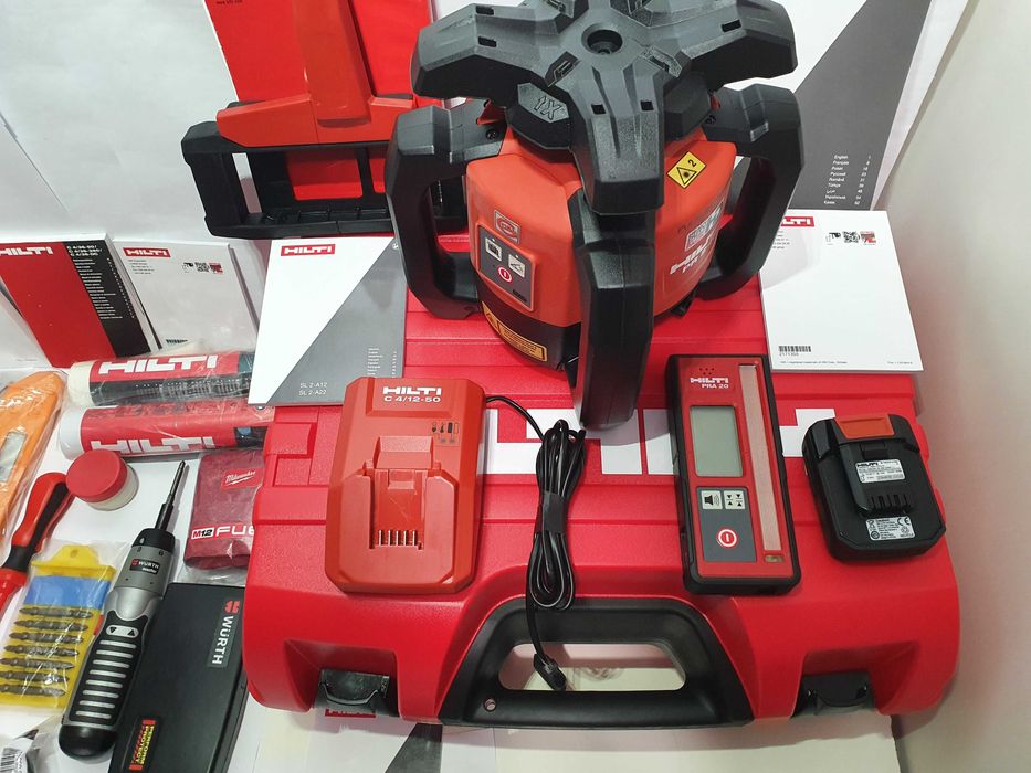 Niwelator obrotowy HILTI PR 2 HS-A12 duzy zestaw statyw lata dodatki