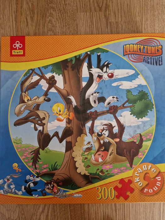 Puzzle 300 elementów Looney Active! Okrągłe