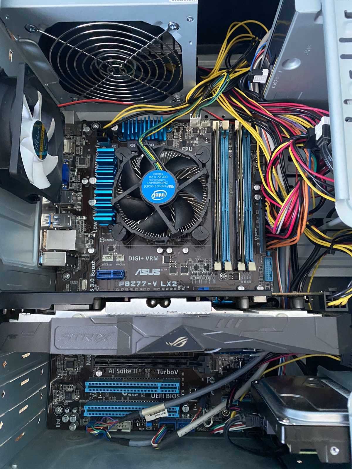 комплект(Xeon 1240v2, Z77, 16Gb DDR3, RX470 4Gb)