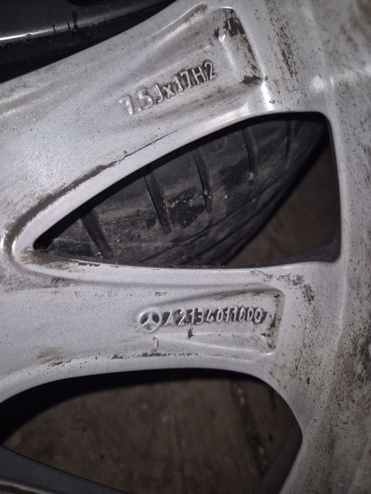 Koła felgi mercedes E klasa w213 z czujnikami ciśnien.opony 225/55/17