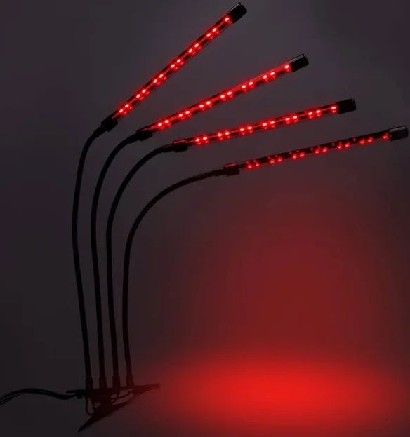 Lampa do wzrostu roślin 4x80 LED z timerem