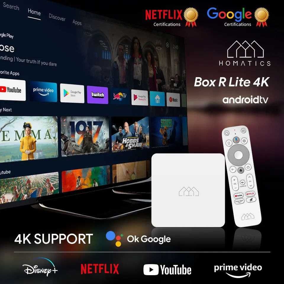 Kickpi KP1 2/32 Краща ТВ приставка 2024р сертифікована Google, Netflix