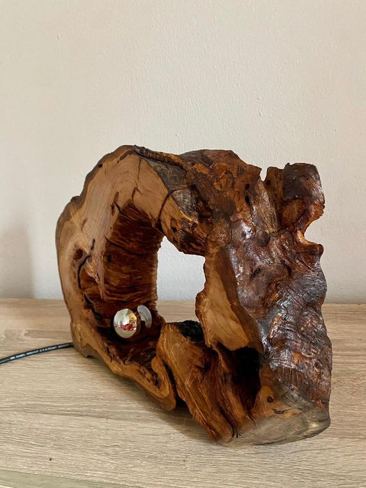 Candeeiro de mesa rustico