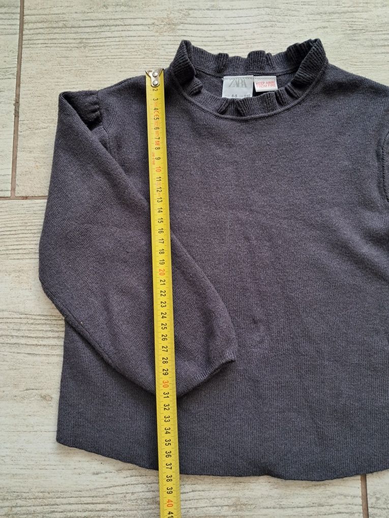 Zara zara kids 110 miękki sweter półgolf 50% wiskozy