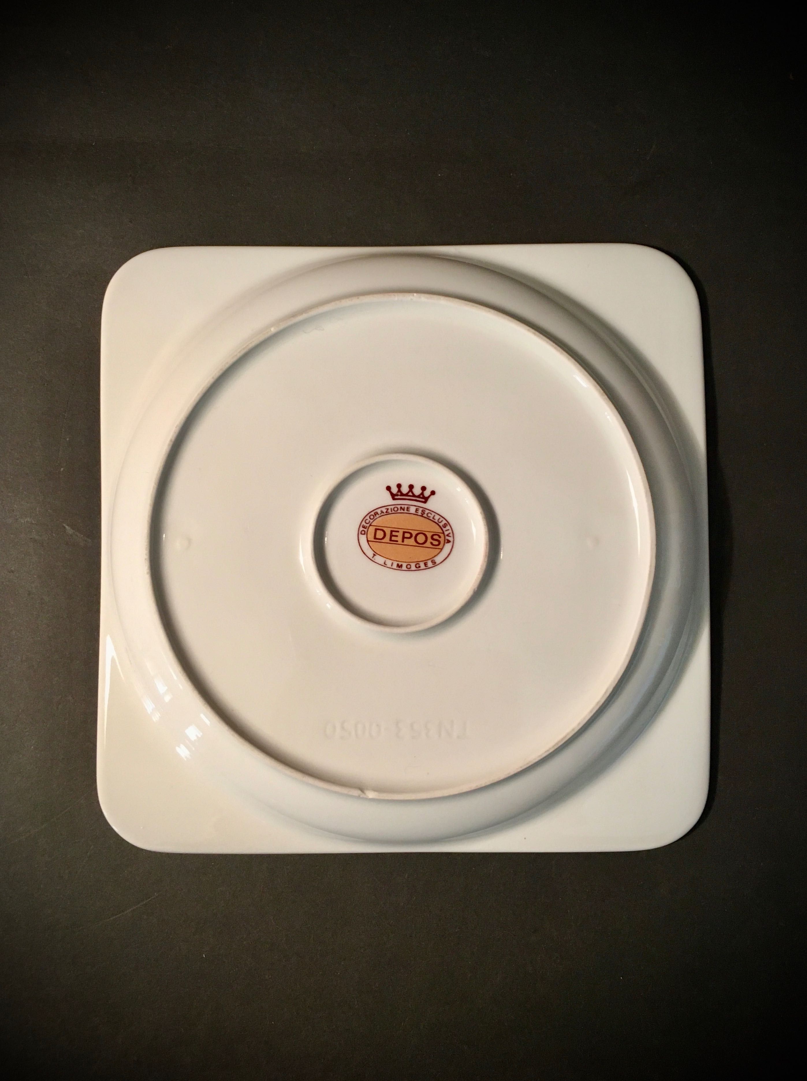 T. LIMOGES (Depos) - excelente estado - 17 x 17 x 2 cm/s