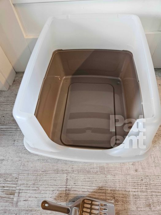 Kuweta dla kota duża otwarta z łopatką pojemna kot dom