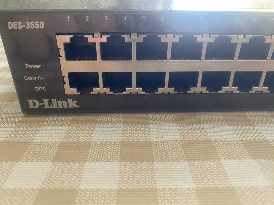 Комутатор D-Link DES-350 | 24 порти | Б/у | Робочий стан