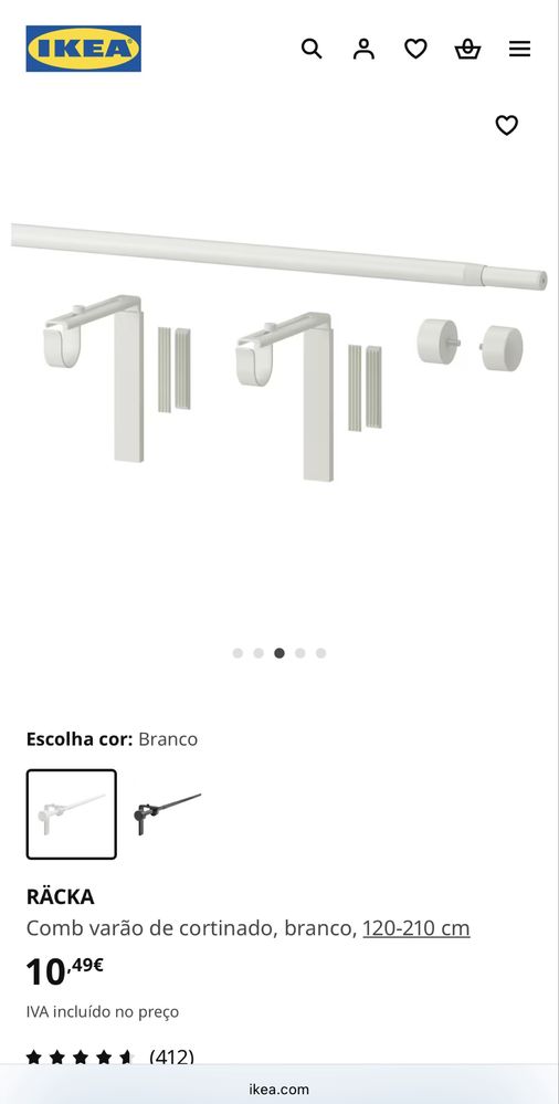 Varão IKEA como novo