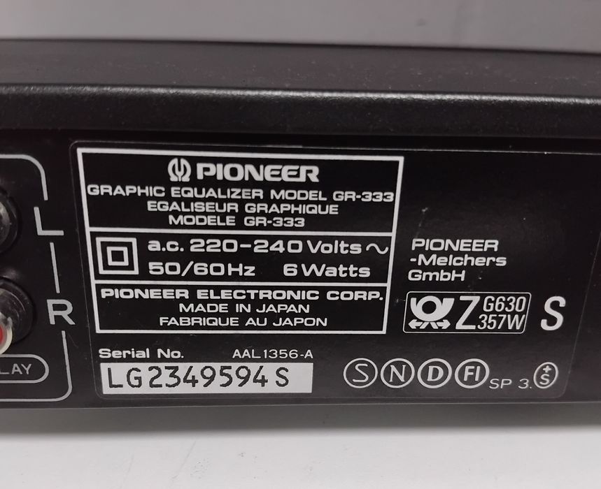 PIONEER Equalizador GR-333