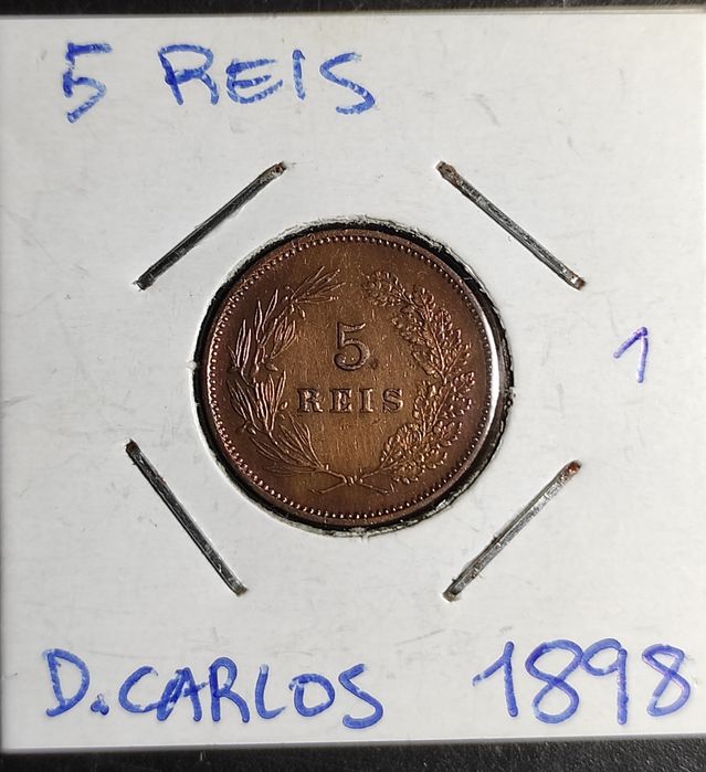 5 Reis 1898, Bronze, MBC/Bela