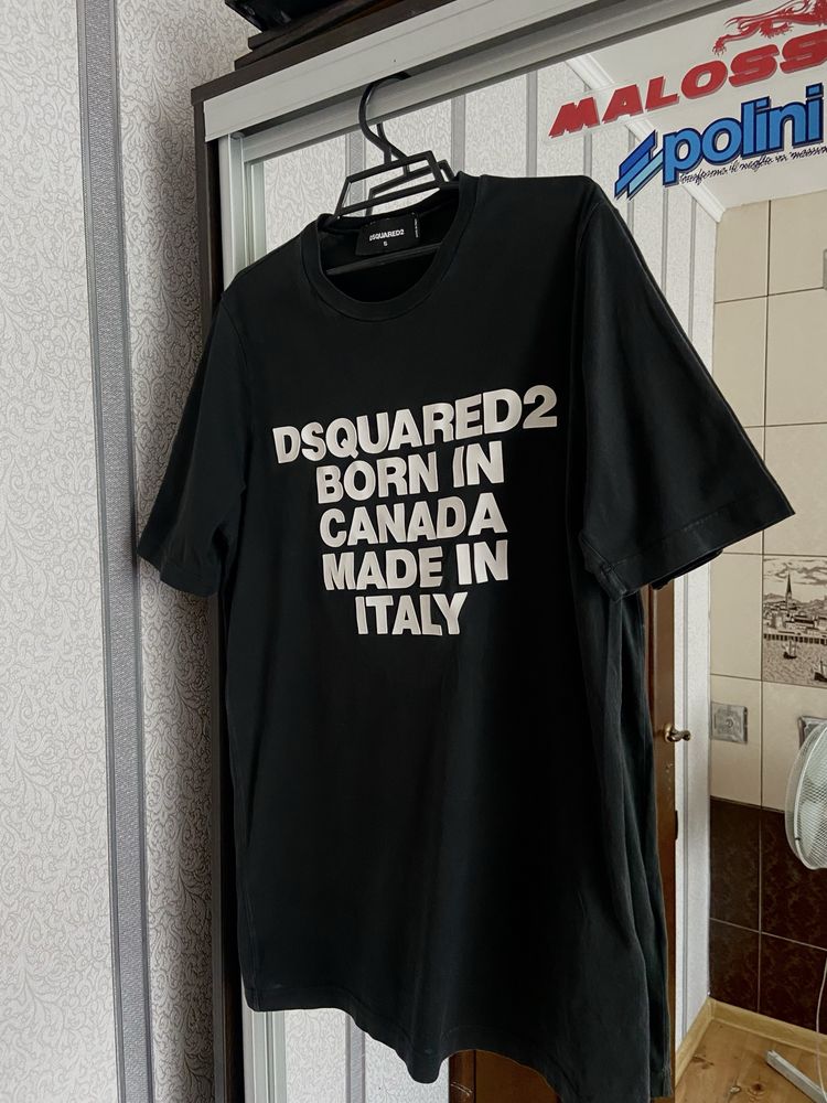 футболка dsquared2, born in canada(drip, acne studio)