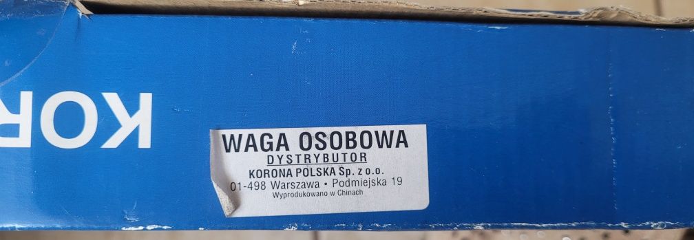 Elektroniczna waga osobowa.