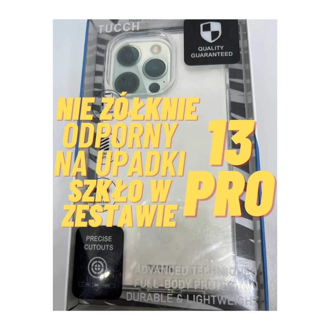 Etui Shieldon TUCCH + Glass iPhone 13 Pro - nie żółknie! | PREMIUM| !!