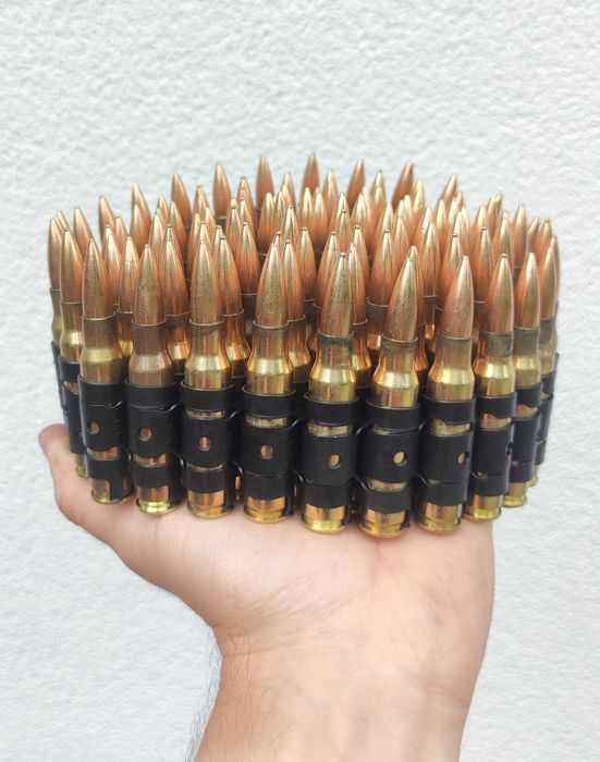 taśma amunicyjna 7.62 bullet belt pas z nabojami
