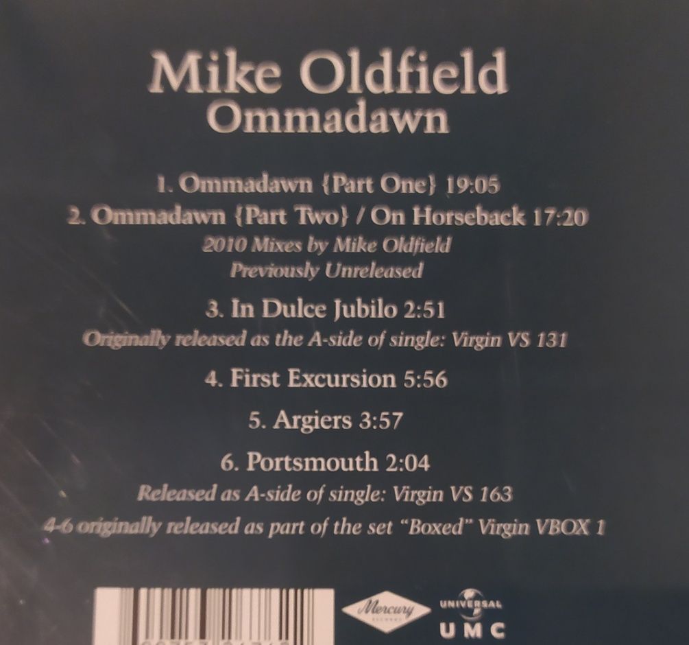 Mike Oldfield - Ommadawn - cd