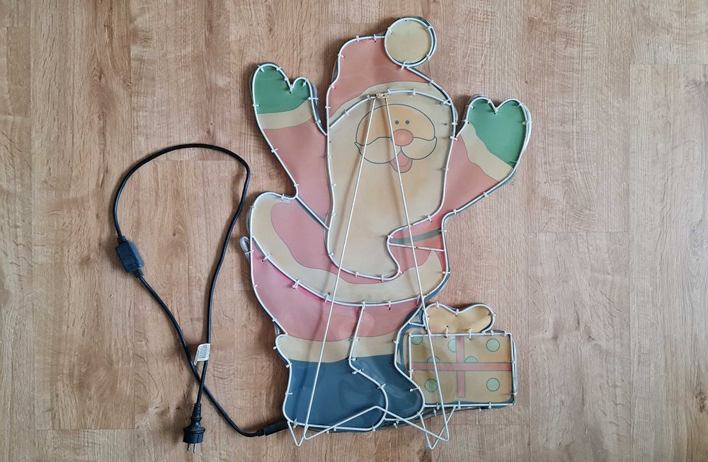 Mikołaj duża ozdoba świąteczna zewnętrzna LED