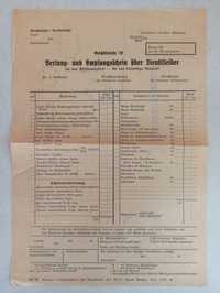 Empfangsschein Reichsbahn Breslau ORYGINAŁ niemiecka kolej państwowa