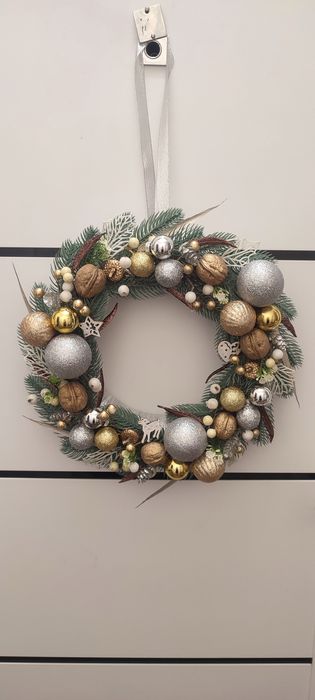 Новорічний вінок новий рік, новогодний рождественский венок декор новы