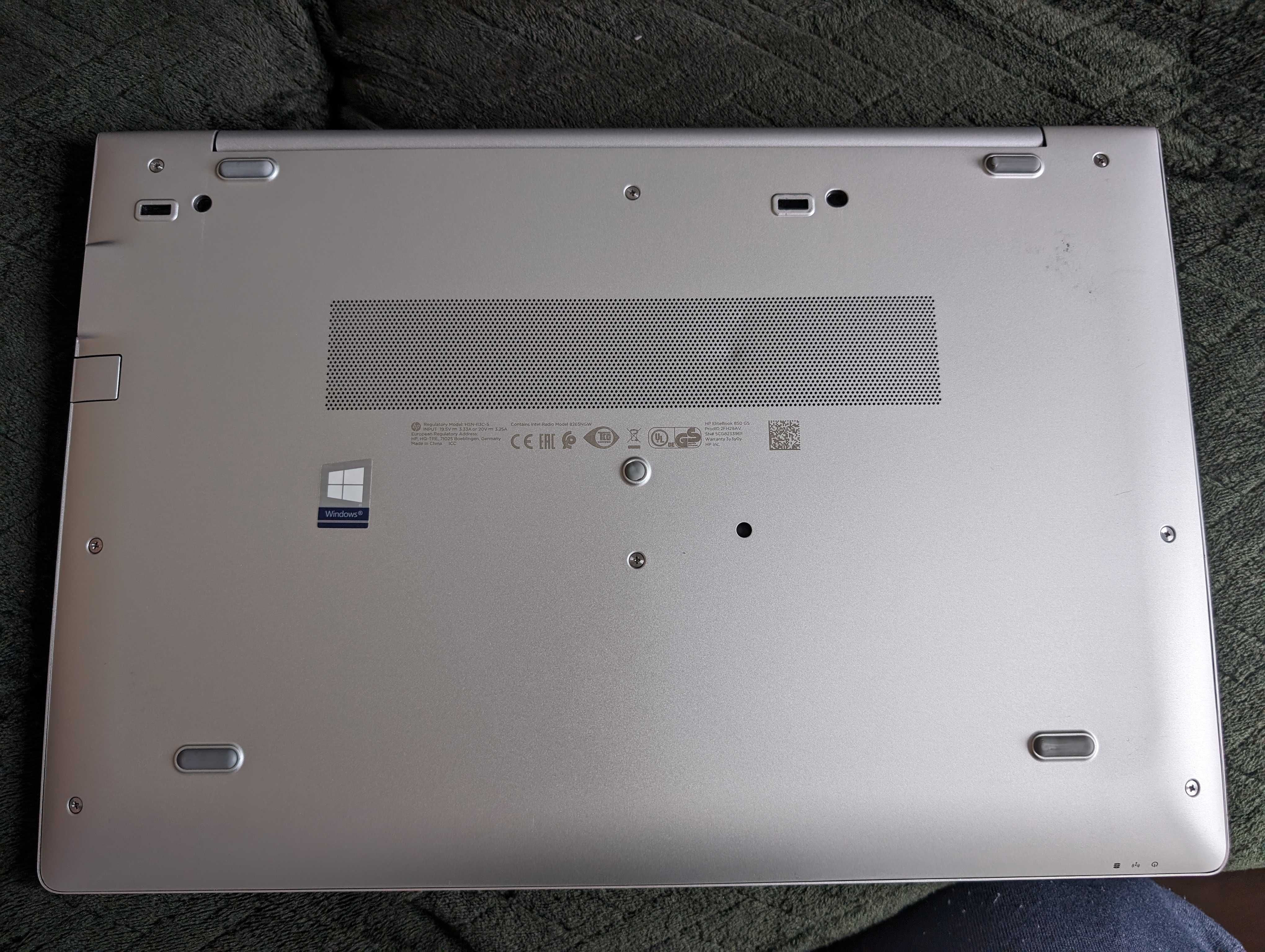 HP EliteBook 850 g5 16gb RAM 256gb SSD W10Pro