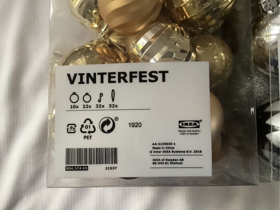 Bolas de Natal novas/ nunca utiluzadas