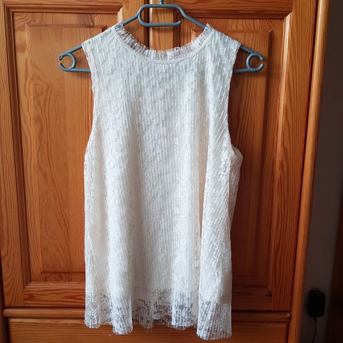 Bluzka koronkowa H&M r.S