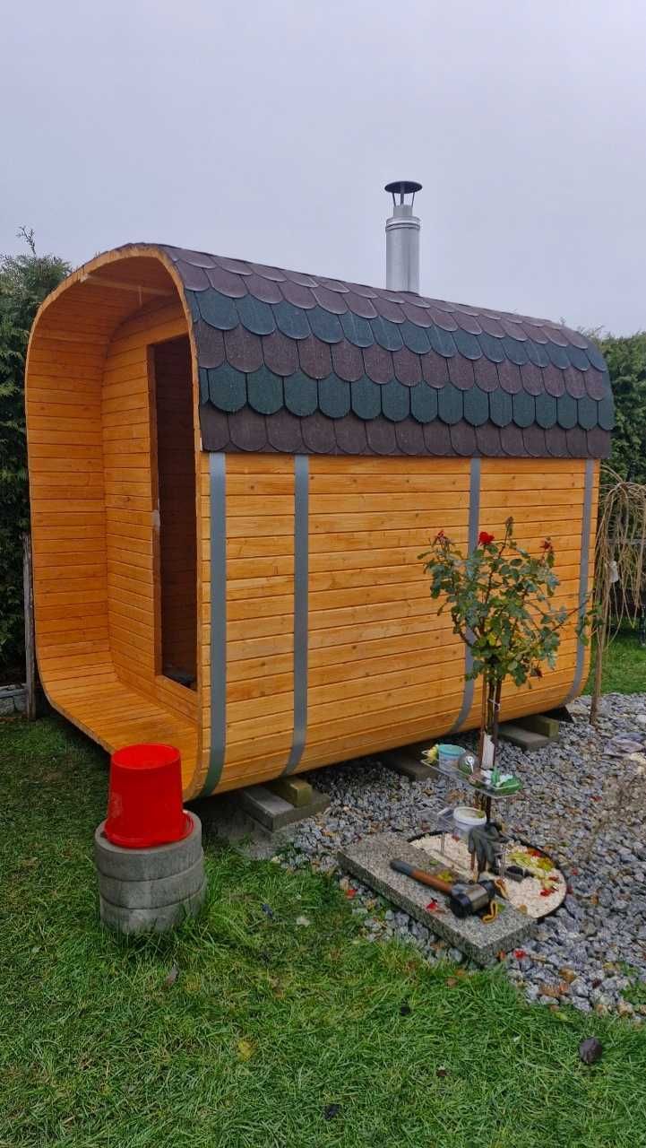 Sauna zewnętrzna + piec + MONTAŻ z DOJAZDEM